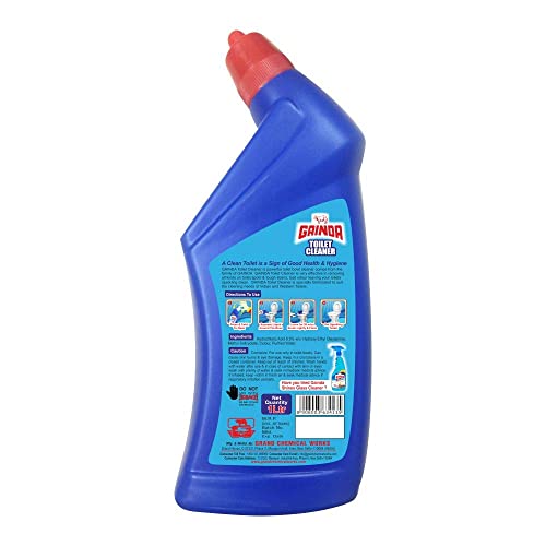 Image of GAINDA Toilet Cleaner Liqud Disinfectant Bowl Pot Cleanser Safe Hygienic Bathroom Stain & Odour Remover for Commercial Use Removes 99.9% Germs (1 Ltr)
