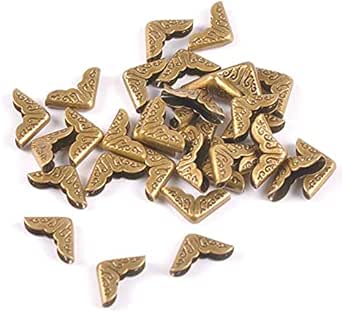 Lot De 160 Protections D'angle Métal Vintage – 4 Couleurs (or, Argent, Bronze, Rose) – Pour Livres, Albums, Scrapbooking