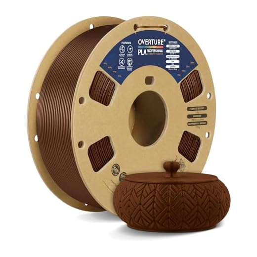 OVERTURE PLA Plus (PLA+) Filament 1.75mm, Stronger & More Durable, Professional Toughness 3D Printer Filament 1kg (2.2lbs), High Precision +/- 0.02mm, Tangle-Free (Bronze)