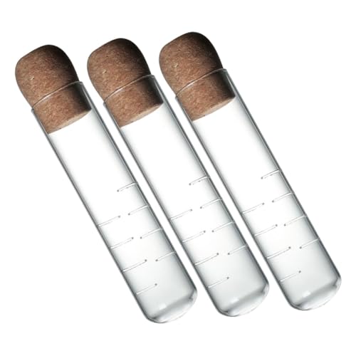 VALICLUD 3 piezas Filtro de Té de Vidrio Transparente con Diseño de Tubo de Ensayo Reutilizable para Hogar y Oficina Infusor Visual para Sueltas Compatible con Tazas y Teteras