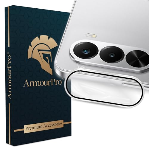 Image of ArmourPro Camera Rings Tempered Glass Compatible for Realme P4X (6.72 Inches) Tough HD Individual Aluminum Alloy Rings 9H Camera Cover, Scratch-Resistant,Camera Lens Protection| Silver, 1 Pack
