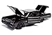 All Star Toys 1964 Chevy Impala Black with Custom Deep Dish Wheels 1/24 Diecast Model Blacked Out Lowrider Motormax Exclusive 73259