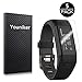 Youniker 5 Unidades Garmin Vivosmart HR+ Protector de Pantalla, Garmin Vivosmart HR Plus Protector de Pantalla Foils para Garmin Approach X40 Crystal Clear HD,antiarañazos, antihuellas, sin Burbujas