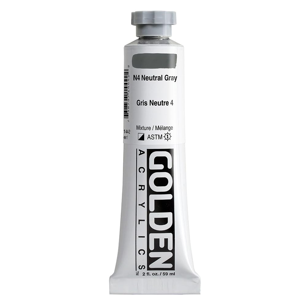 Golden Heavy Body Acrylic Paint 59ml Tube Neutral Grey N4 For Artists