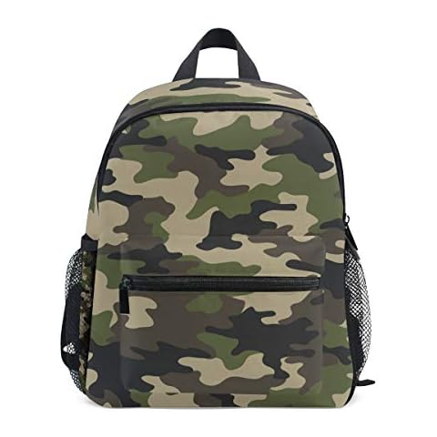 Kids Backpack Military Camouflage Print School Bag Kindergarten Toddler Preschool Backpack for Boy Girls Children Cover
