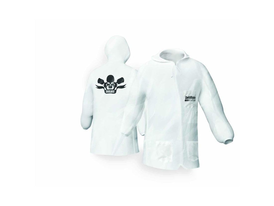 Amazon.com: DeVilbiss DEV-803665 Reusable Lab Coat with Pullover