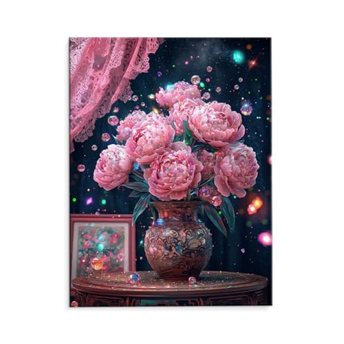 DIY G O̐Aؔ Paint by Numbers hG Lbg l ʂ肦 q̗phGLoXNtg LoXA[g uVƃANG̋, CeA rO, ւ̃Mtg 50x70cm (t[