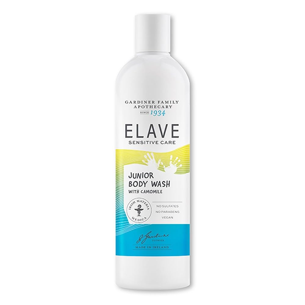 – Elave Junior Sensitive Body Wash, 250 Ml - With Chamomile & Glycerin For Children’S Delicate, Allergy‑Prone & Sensitive Skin