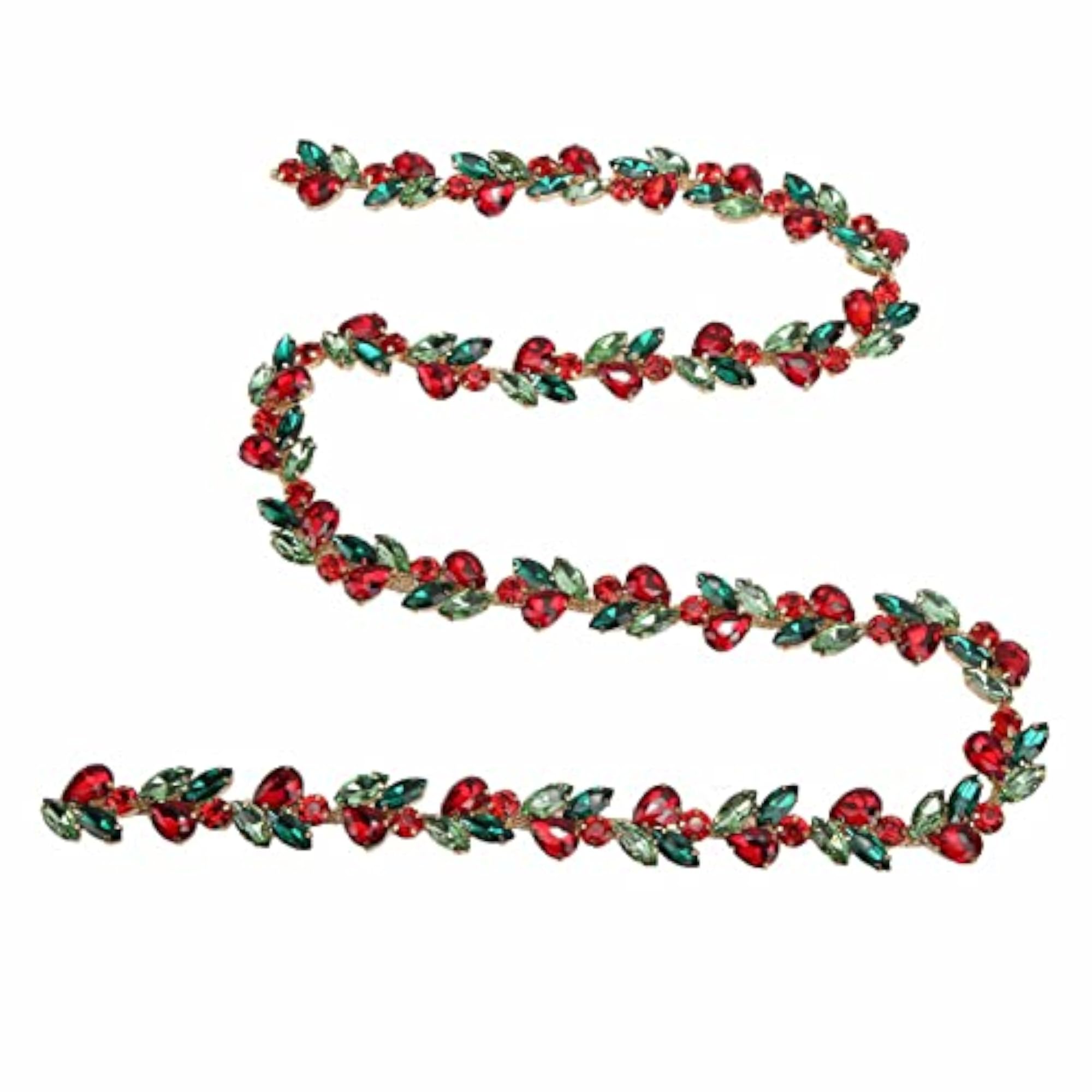 Rhinestone Flower Chain for DIY Decoration