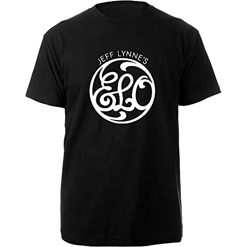 ELO T Shirt Script Band Logo Official Mens Black S
