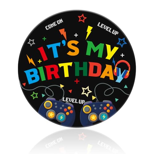Épingle Anniversaire 5,8cm Bouton Jeu Rond Amusant Décoration Fête Enfants