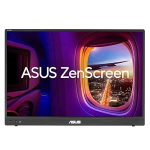 ASUS ZenScreen MB16NCG Tragbarer Monitor (40, 6 cm, 16-Zoll 16:10 WQXGA (2560 x 1600) IPS-Panel, 155 Hz Bildwiederholrate (OC), Power Pass Through, 100% sRGB, Auto Rotate, Stativ, USB Typ-C, mini-HDMI)