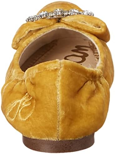 Sam Edelman Girls Farah Mini Ballet Flat, Saffron, 1 Big Kid | Image 2