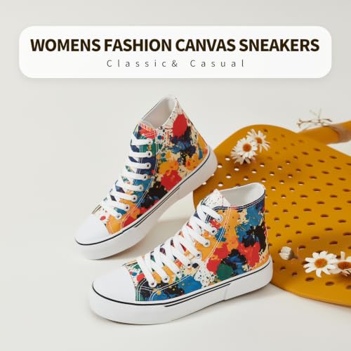Image of hash bubbie High Top Canvas Sneakers Fashion Walking Shoes