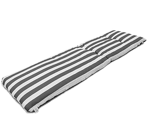 VIGIVISION Coussin de chaise longue 180 x 50 x 4 cm. Coussin de chaise longue fin (Gris)