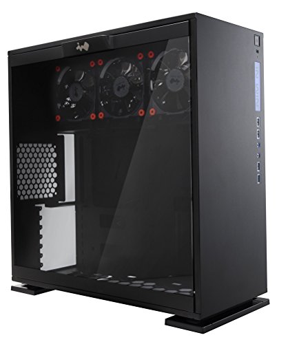 Gabinete para computadora IN WIN 303 Mid Tower ATX Negro con kit de ventiladores Aurora RGB (3 ventiladores, 2 tiras LED, control remoto) miniatura 5