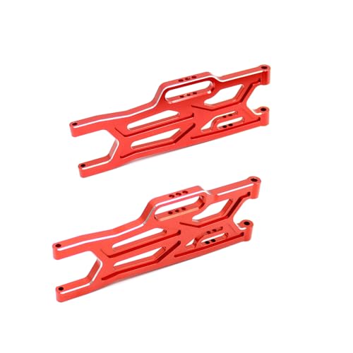 Bras de suspension avant Arrma 1/10 Kraton Outcast 4S en alliage 6061 rouge