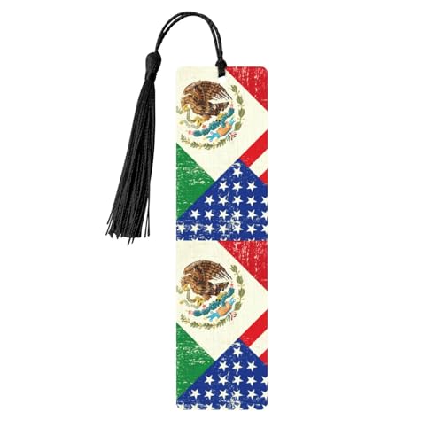 Mexican American Flag Wooden Bookmark Craft Hanging Tags Ornaments Rectangular Bookmarks with Holes and Ropes Mexican American Flag Wooden Bookmark Craft Hanging Tags Ornaments Rectangular Bookmarks with Holes and Ropes