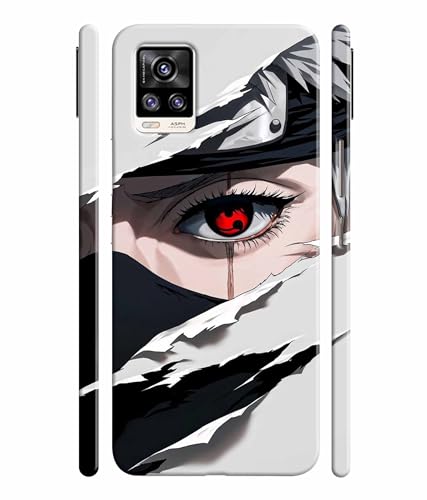 Image of Red Eyes Printed Hard Back Case Cover & Compatible for Vivo V20 2021 (Multicolor) - D1811