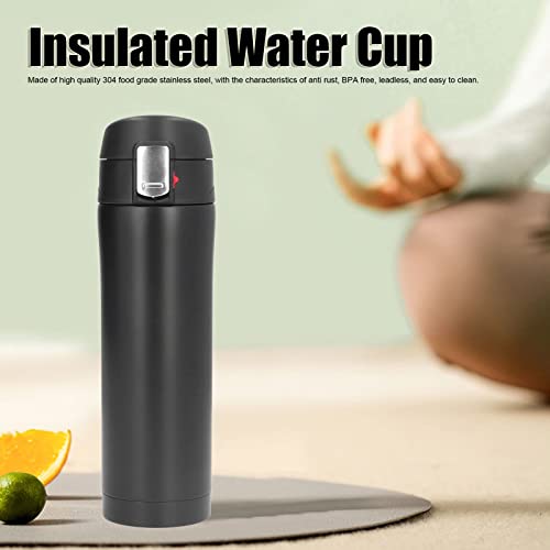Haofy Botella de Agua Aislada de Acero Inoxidable de 500 Ml, Botella de Agua Termo de Doble Pared Aislada para Deportes… - Imagen 3