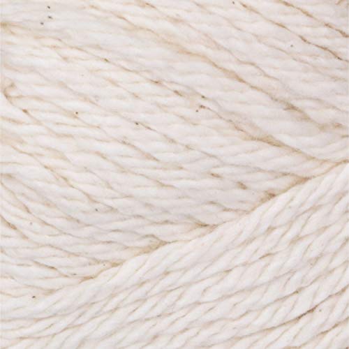 Image of Bernat Handicrafter Cotton Solids Yarn, 1.75 oz, Gauge 4 Medium, 100% Cotton, Off White