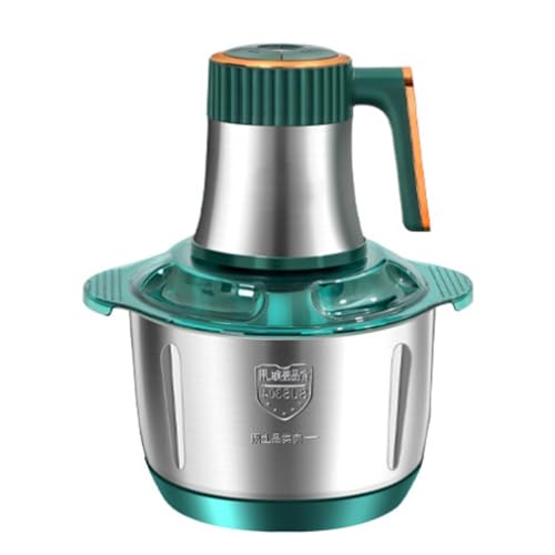 Picadora de carne eléctrica de 5 litros, procesador de alimentos de 500 W, trituradora de ajo y verduras de acero inoxidable, ayudante de cocina multifuncional para cocinar en casa, preparación de a