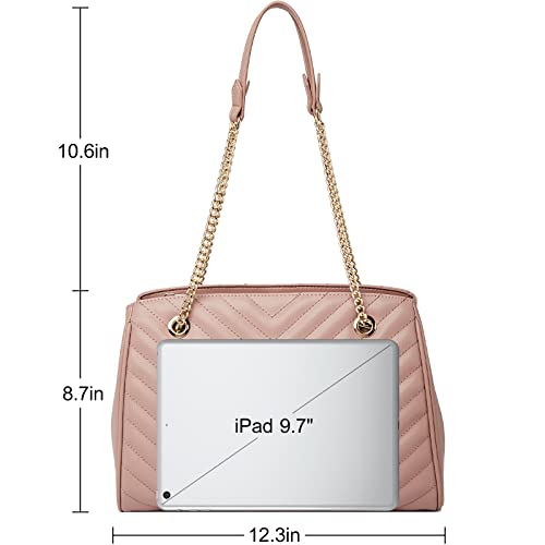 Foxlover Womens Leather Quilted Shoulder Bags, Ladies Chain Purse Designer Handbags #TOP4