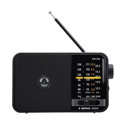 Radio portátil AM FM SW con antena retráctil y batería miniatura 3