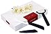 Home Kitch 4 inch Utility Ceramic Knife Set For Fruits And Vegetables. Fruit Vegetable Peeler With Paring Knife (Black)