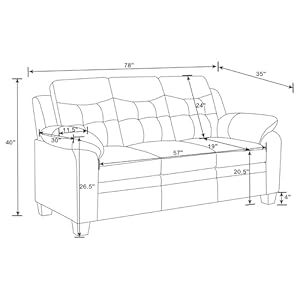 Coaster finley 2 piece sofa set black  urban country home decor