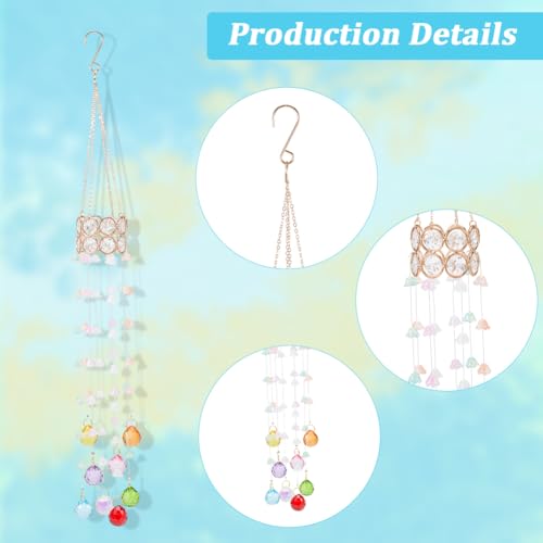 Attrape-soleil en cristal suspendre deco jardin colorée interieur - 3
