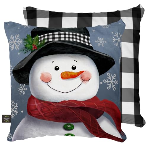 Briarwood Lane Smiling Snowman Pillow