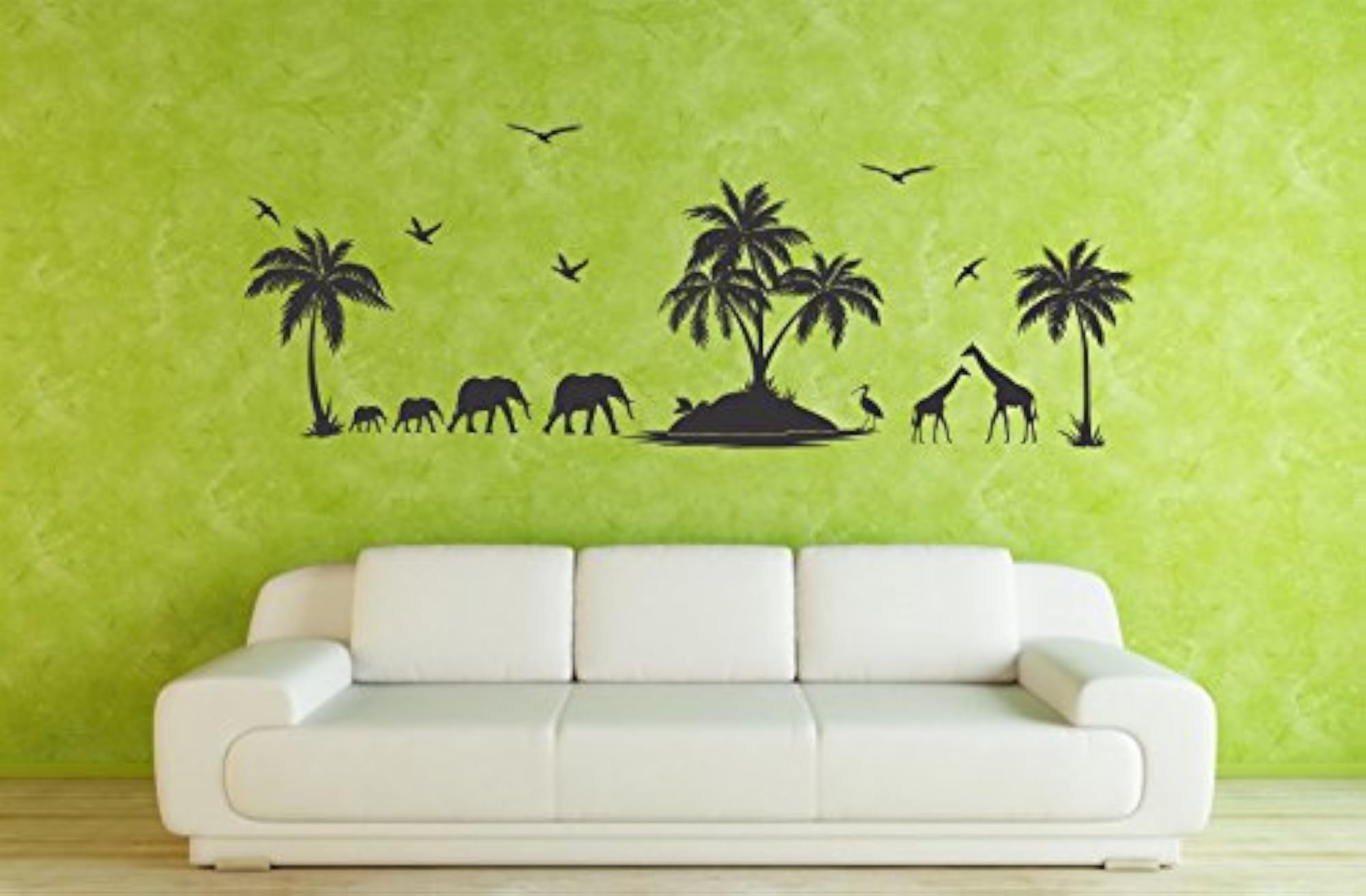 Wall Stickers Animals in a Jungle in Evening AN078