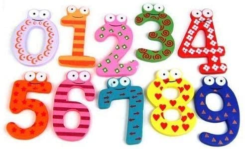 Colorful Numbers Wooden Fridge Magnets, Wood, Multi-Colour |6 x 4 x 0.5 cm| (B0BGSMX4VR) Amazon Price History, Amazon Price Tracker