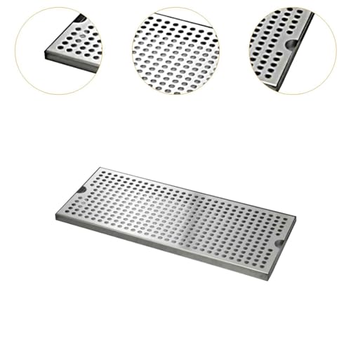 Sharplace Beer Drip Tray Beverage Bar Drip Tray with Drain Tray Tea Set Accessory, 50x17.5x1.5cm, Multicolor - Image 2