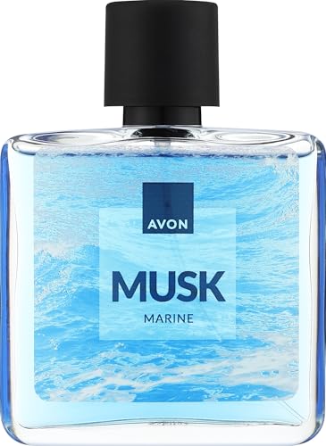 Avon Musk Marine Eau de Toilette para Hombre, Fragancia Fresca con Notas Marinas, 75 ml
