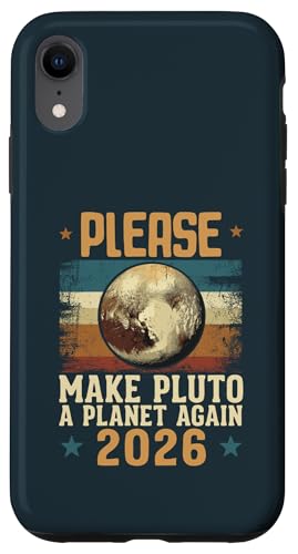 Please Make Pluto A Planet Again 2026 ���^�[���b�Z�[�W�X�^�C�� �X�}�z�P�[�X iPhone XR �p