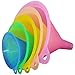Produktbild YAOYIN Trichter Küche Regenbogenfarben Trichter Set - 5 Stück Hitzebeständig Lebensmittelecht Kochtrichter | Öl-Trichter | Mini Trichter | Einfüllhilfe | Trichter-Satz für Küche und Haushalt