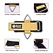 J Bryant Fitness Wrist Cuffs for Cable Machines – Heavy Duty Adjustable Wrist Straps with 7mm Neoprene Padding for Strength Training, Pull Exercises, and Forearm Support (Yellow, Large)