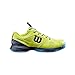 Wilson, Scarpe da tennis per bambini/ragazzi, RUSH PRO JR QL, Giallo/Blu/Azzurro, 29 1/3, Per tutte le superfici, Per tutti i tipi di giocatori, WRS327870E115