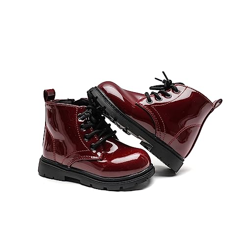 Komfyea Boys And Girls Lace Up Zipper Outdoor Ankle Boots(Toddler/Little Kids)4