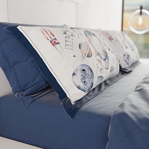 PETTI Artigiani Italiani, Bed Pillowcases, Pair of Pillowcases 50 x 80 cm, Pillow Case, Hypoallergenic Microfibre Pillowcases - Image 3