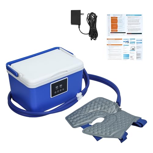 Portable Cold Therapy Machine, Knee Ice Machine with Quiet Pump, Adjustable Settings & Comfortable Pad, Portable Ice Therapys Unit, Soothing Relief for Knee & Shoulder