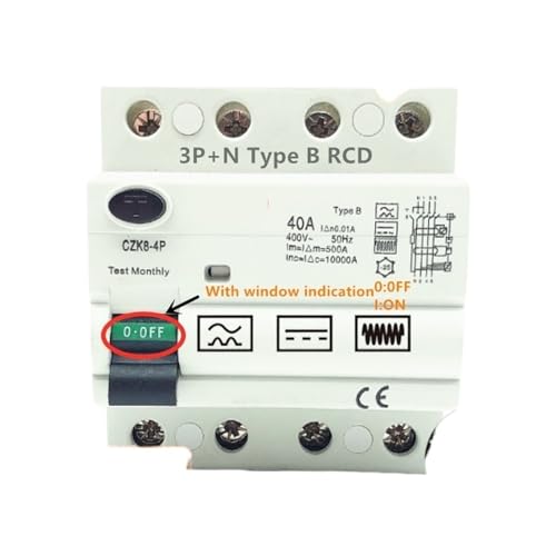 Disjoncteur type B 4P 16A 100mA sécurise la recharge auto à la maison