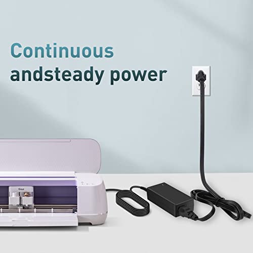 18V Power Cord For Cricut Explore Air 2 Cricut Maker Cutting Machine Cutting Machine Mini Cake Explore One Create Cricut Maker Ksah 1800250T1M2 Plug Cord Replacement Charger Power Supply #TOP6