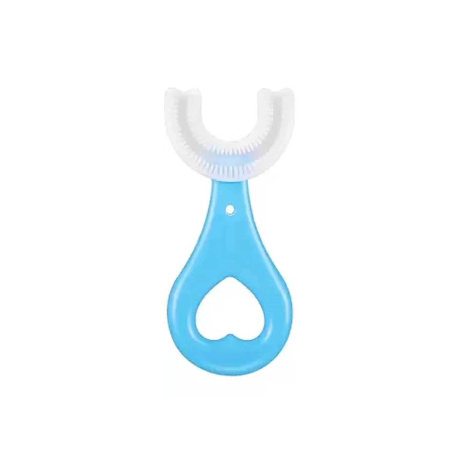 U-Shape Baby Toothbrush (Blue) | Gentle Gum Massager & Teether | Food-Grade Silicone | Safe Brushing Habits for Children (Pack 1)-image-15