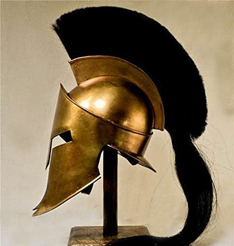 Armory Replicas King Leonidas Spartan Helmet - Solid Steel, Real Leather Liner, Inspired By Movie '300'