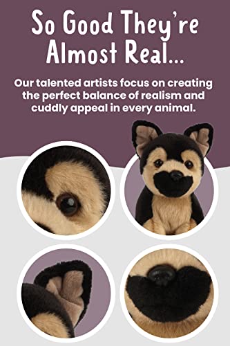 Living Nature Soft Toy - Stofftier Schäferhund Welpe (16cm), Unbekannt, Braun und Schwarz
