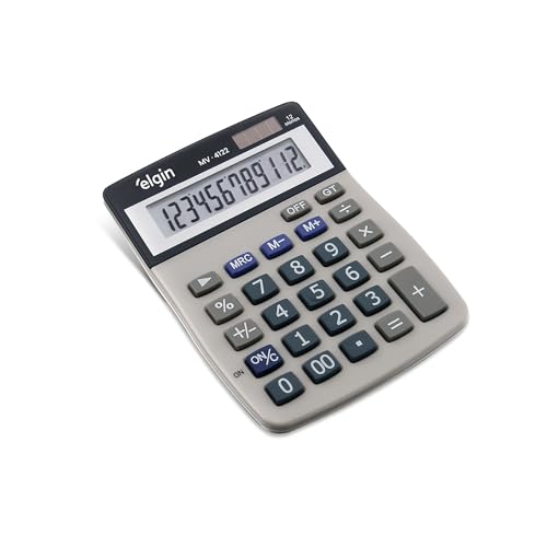 Calculadora de Mesa 12 Dígitos MV 4122 Cinza Elgin