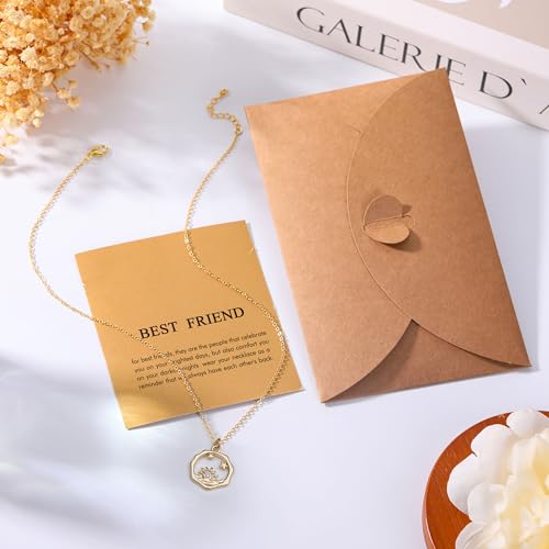 Baydurcan Friendship Necklace Sun And Moon Necklace Bff Necklace For 2  thumb #4